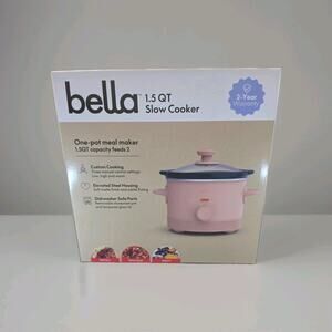 bella 1.5Qt Slow Cooker, Fits-anywhere™ kitchenware in Blossom